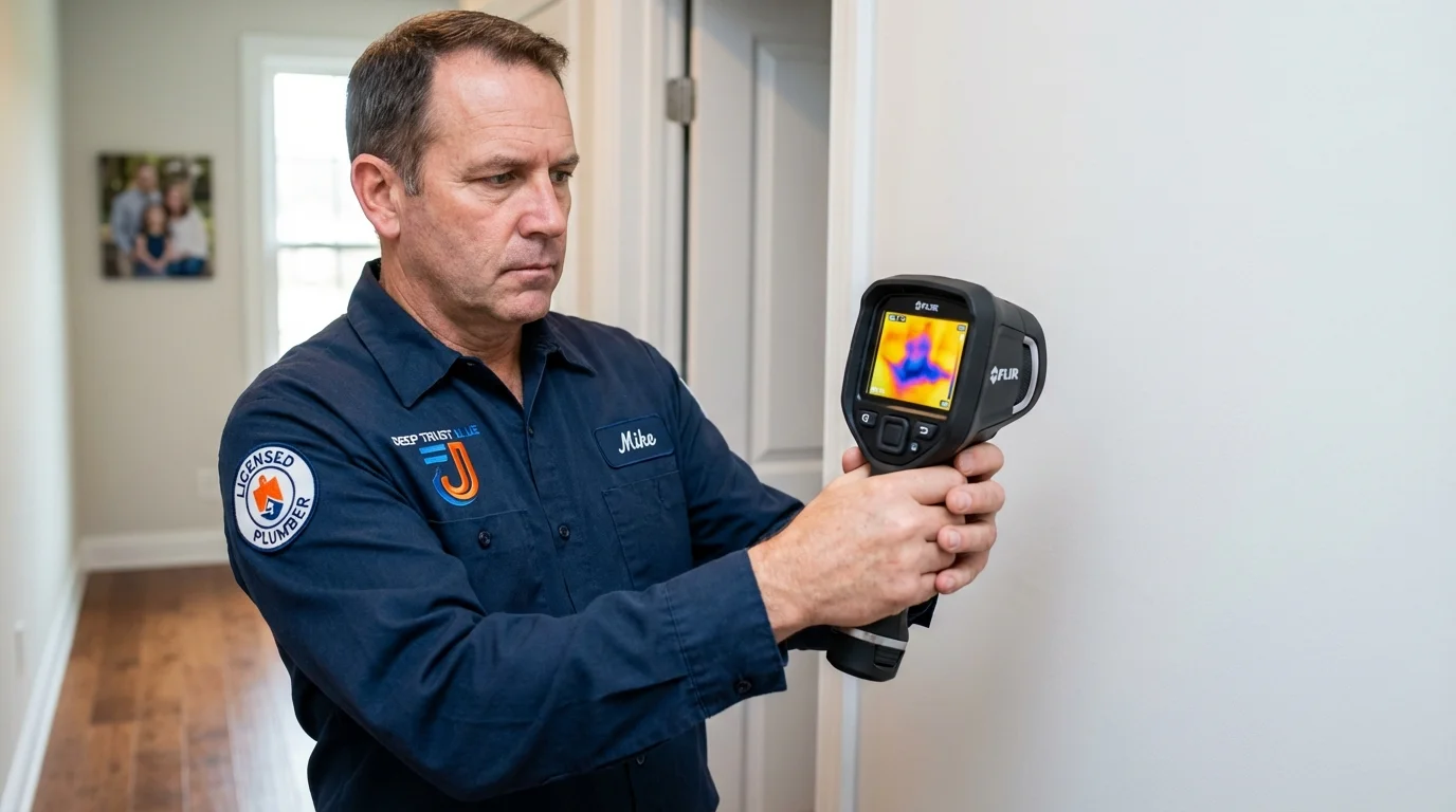 Thermal imaging leak detection by Johns Plumbing LLC in Estancia
